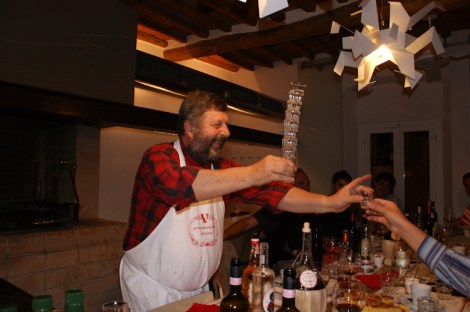 Dante serving Grappa