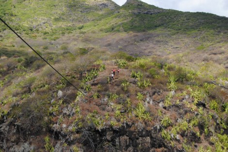 getting ready for the zip line