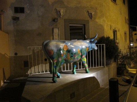 Outside Macelleria Cecchini